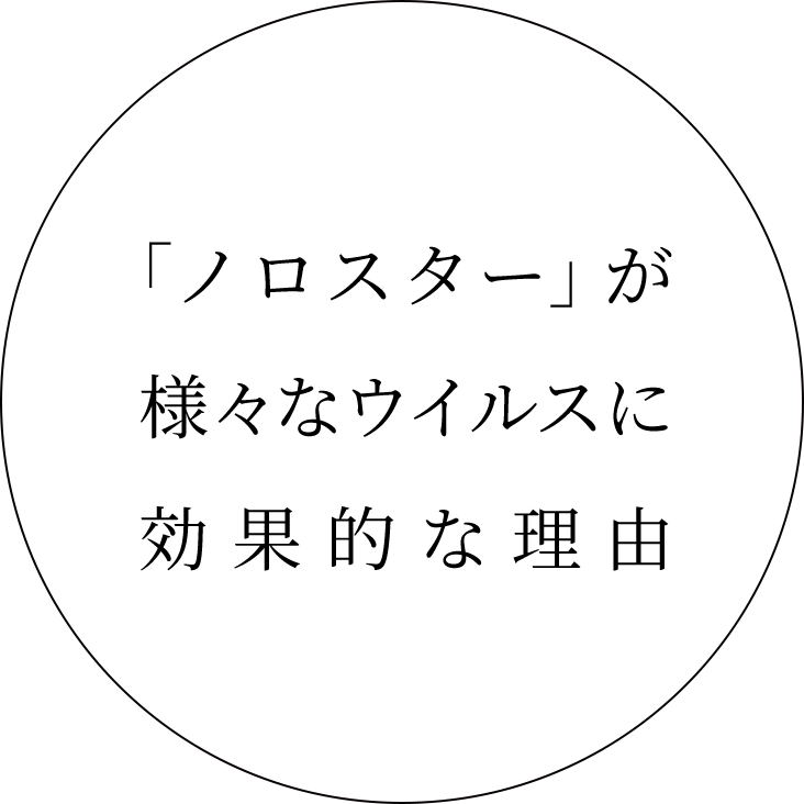 「ノロスター」が様々なウイルスに効果的な理由